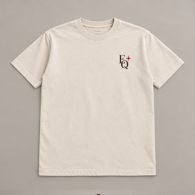 EnriQ After Hours Tee Bone regular fit – flatlay, voorkant