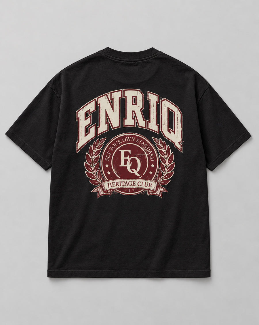 ENRIQ Heritage Club Black basic fit – achterkant