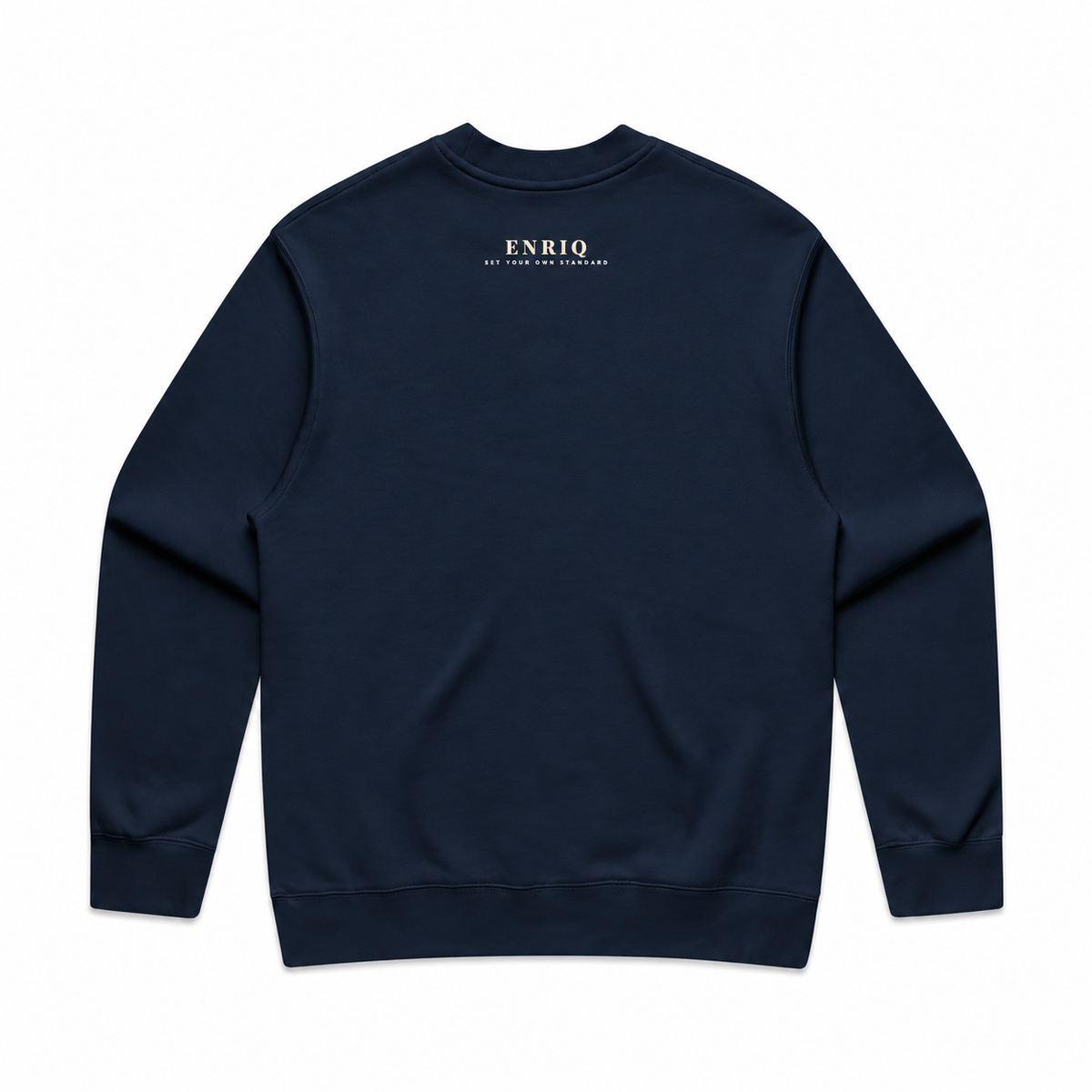 EnriQ Atelier Signature Sweater – Ink Blue – achterkant