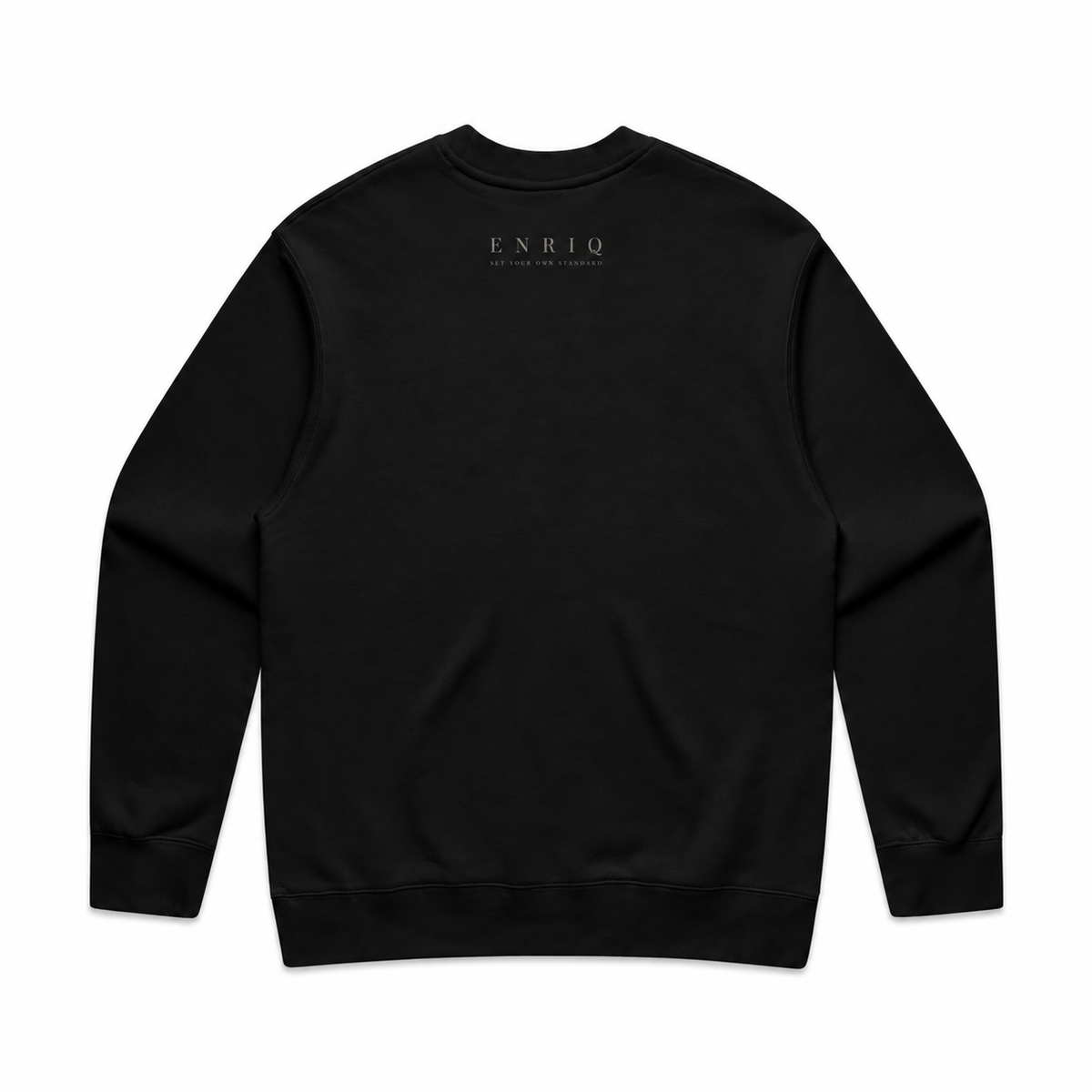 EnriQ Sculpted Monogram Sweater – Black – achterkant