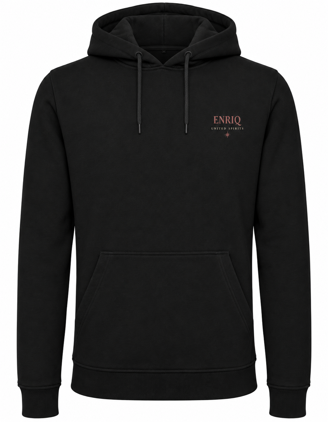 EnriQ United Spirits Hoodie – Black – voorkant