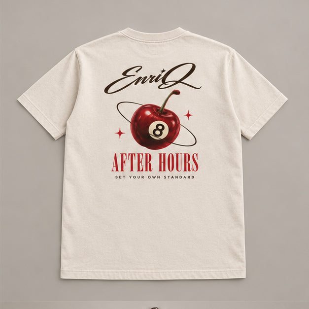 EnriQ After Hours Bone basic fit – flatlay achterkant