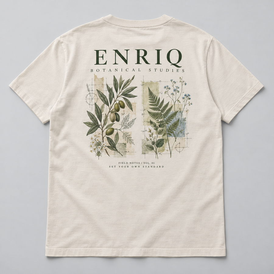 EnriQ Botanical Studies Bone Basic Fit – flatlay achterkant