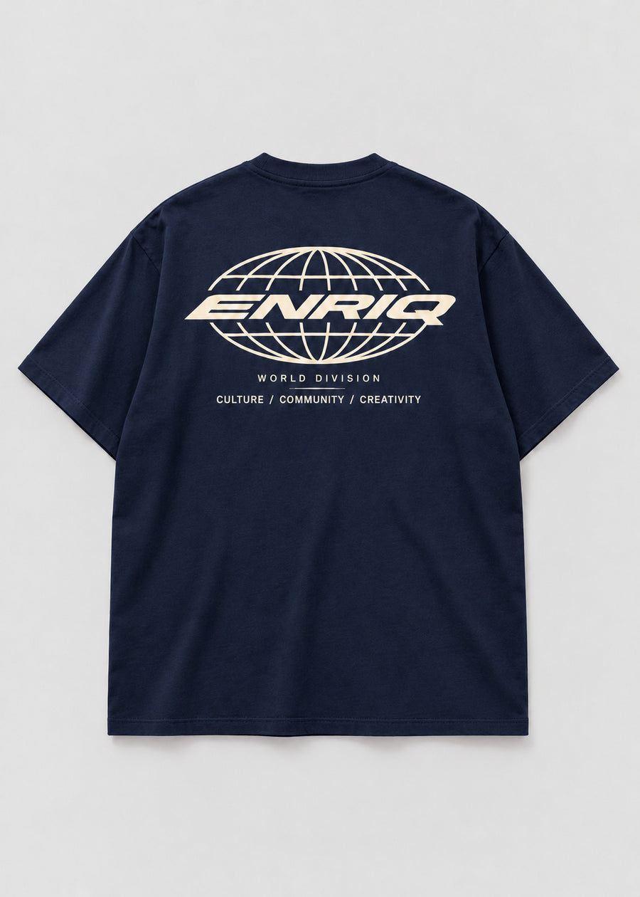 ENRIQ World Division Navy basic fit – achterkant