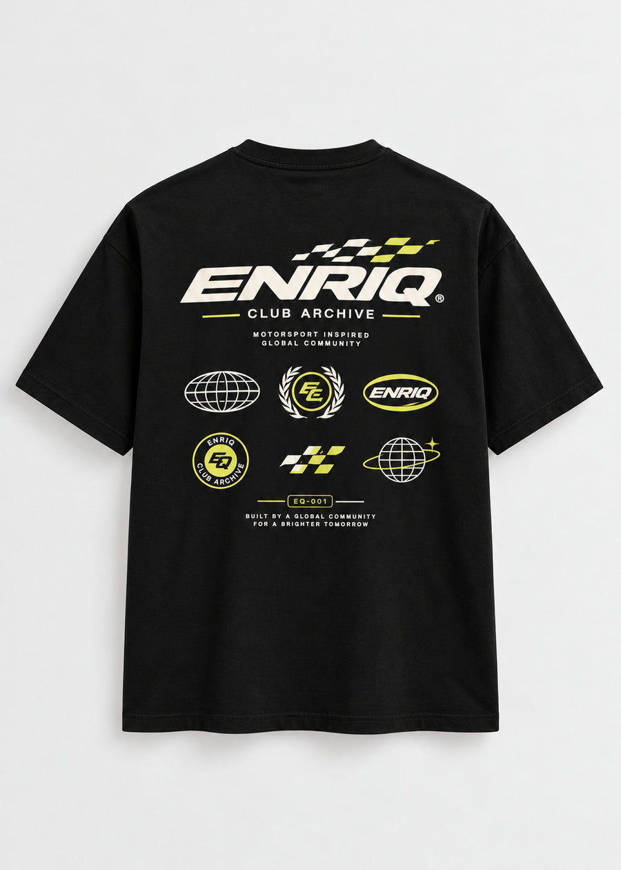 ENRIQ Club Archive Black basic fit – achterkant