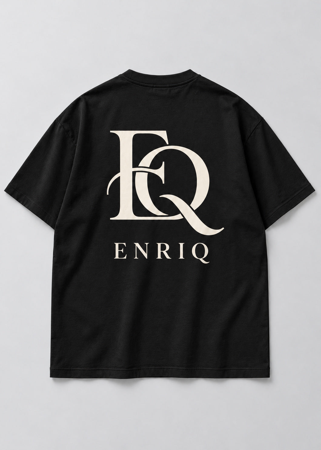 ENRIQ Sculpted Monogram Black basic fit – achterkant