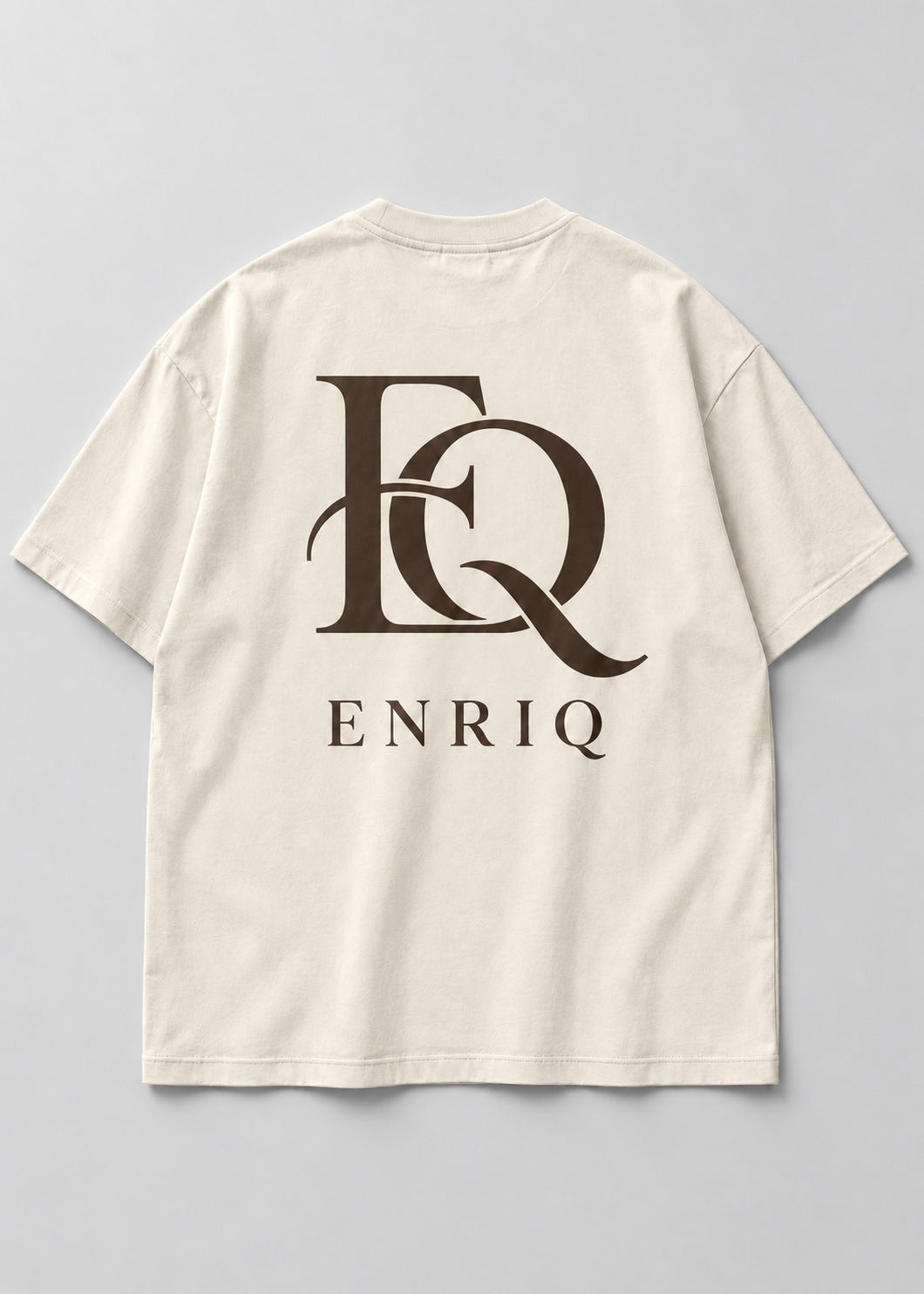 ENRIQ Sculpted Monogram Bone basic fit – achterkant