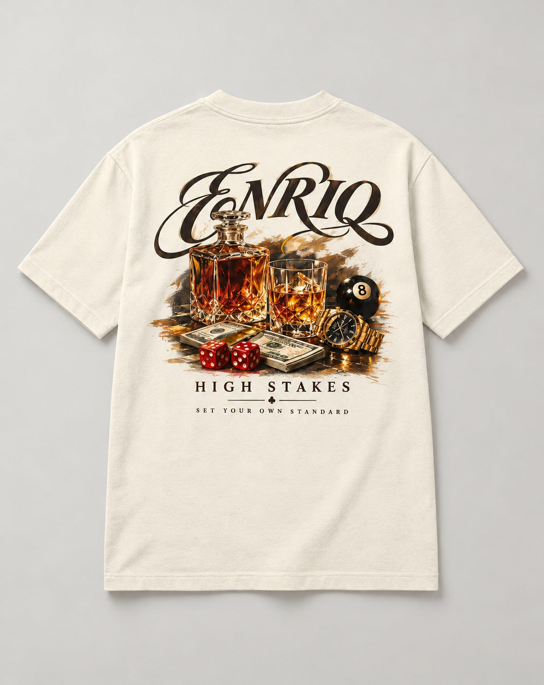 ENRIQ High Stakes Bone basic fit – achterkant