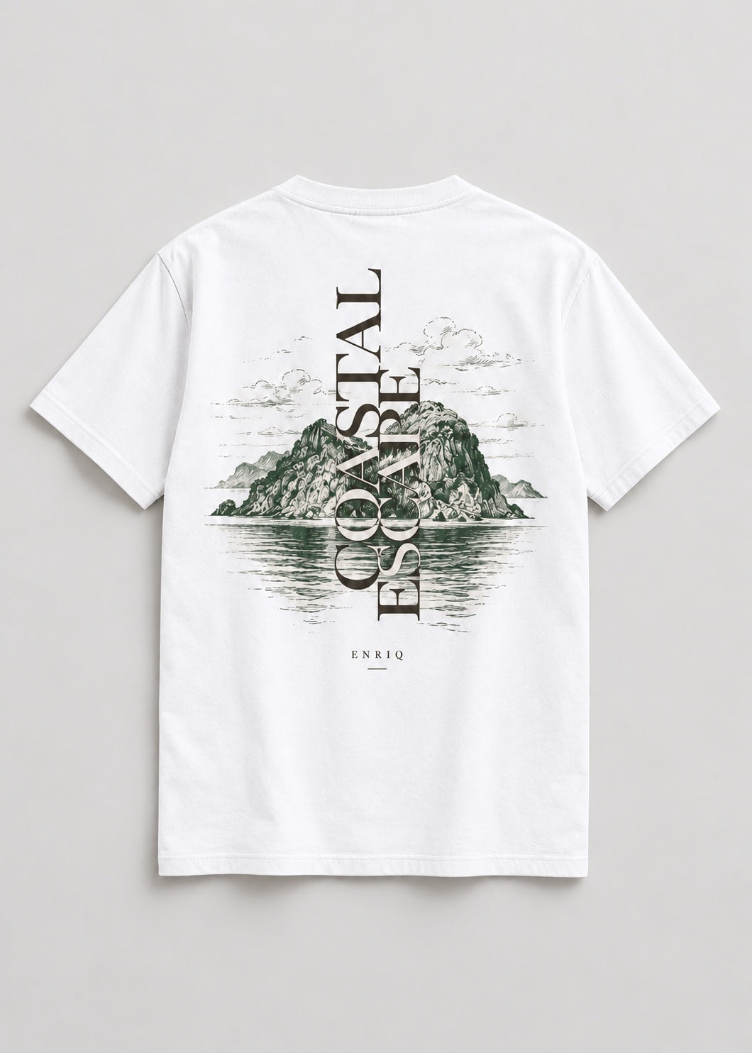 ENRIQ Coastal Escape White basic fit – achterkant