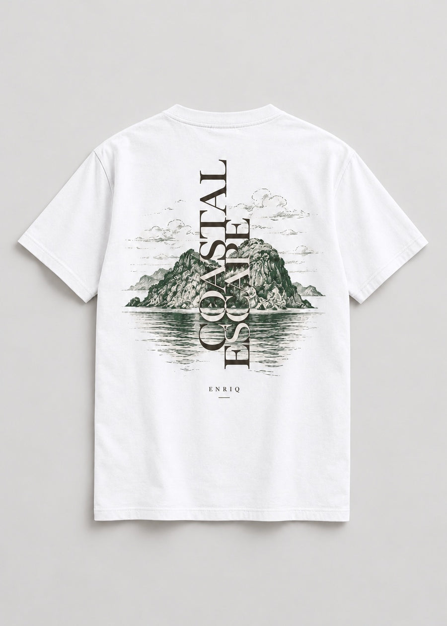 ENRIQ Coastal Escape White basic fit – achterkant