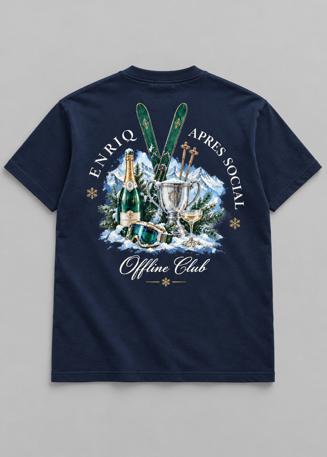 ENRIQ Apres Social Navy basic fit – achterkant