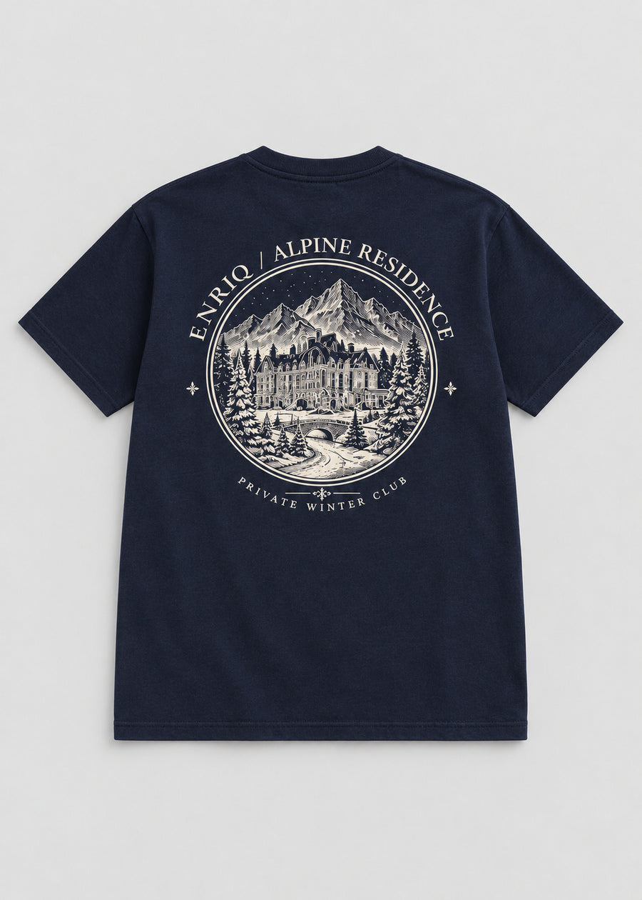ENRIQ Alpine Residence Navy basic fit – achterkant