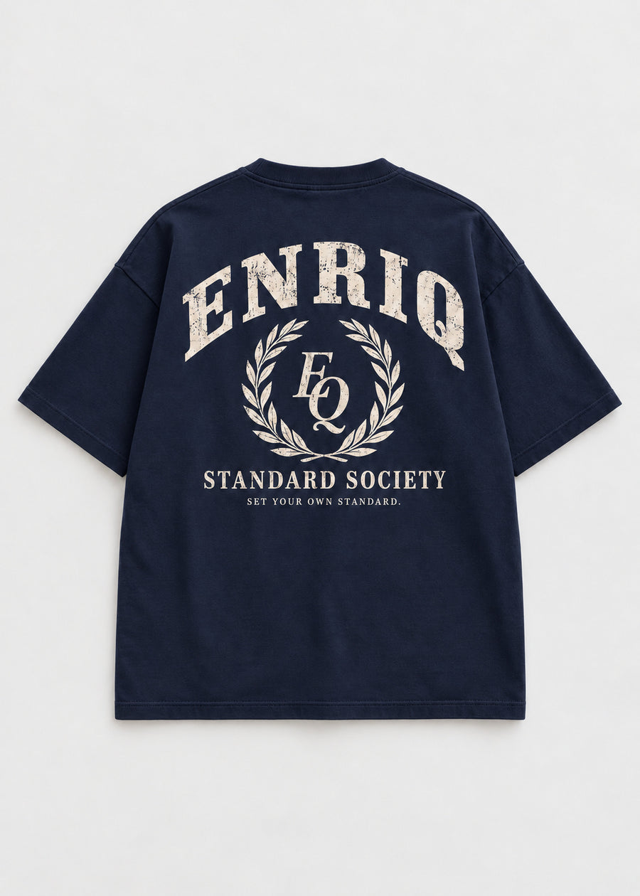 ENRIQ Standard Society Navy basic fit – achterkant