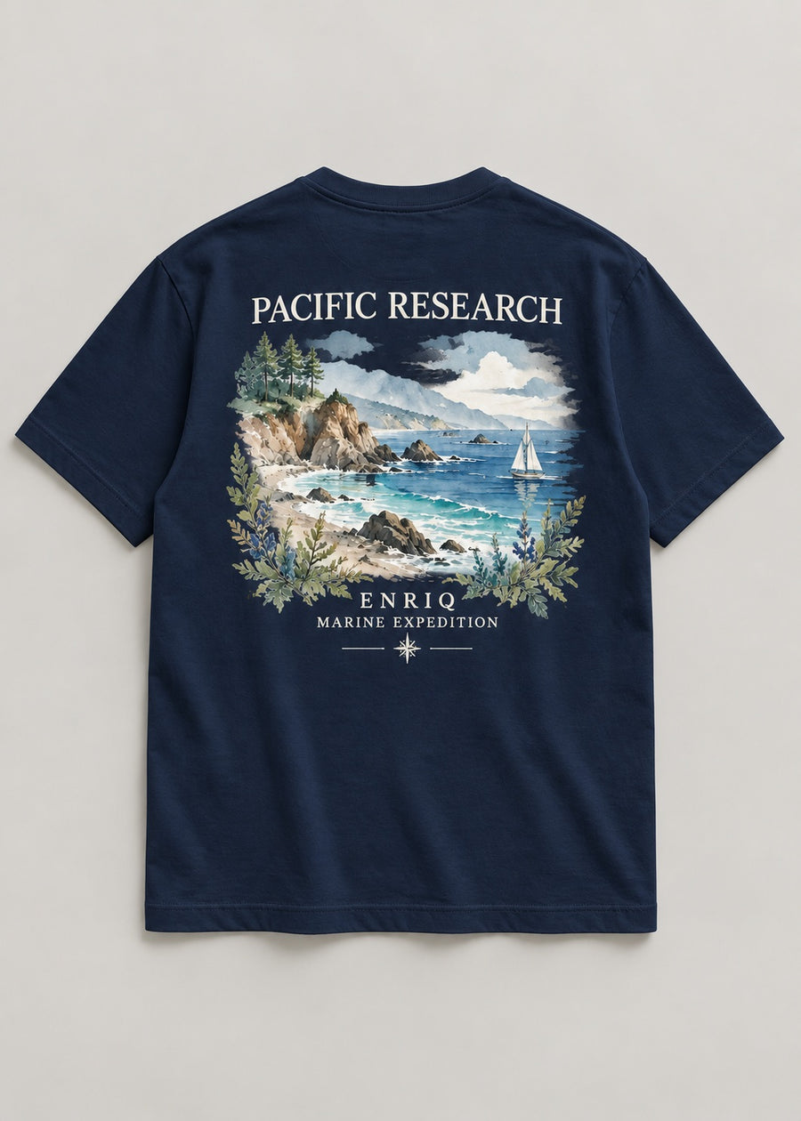 ENRIQ Pacific Research Navy basic fit – achterkant