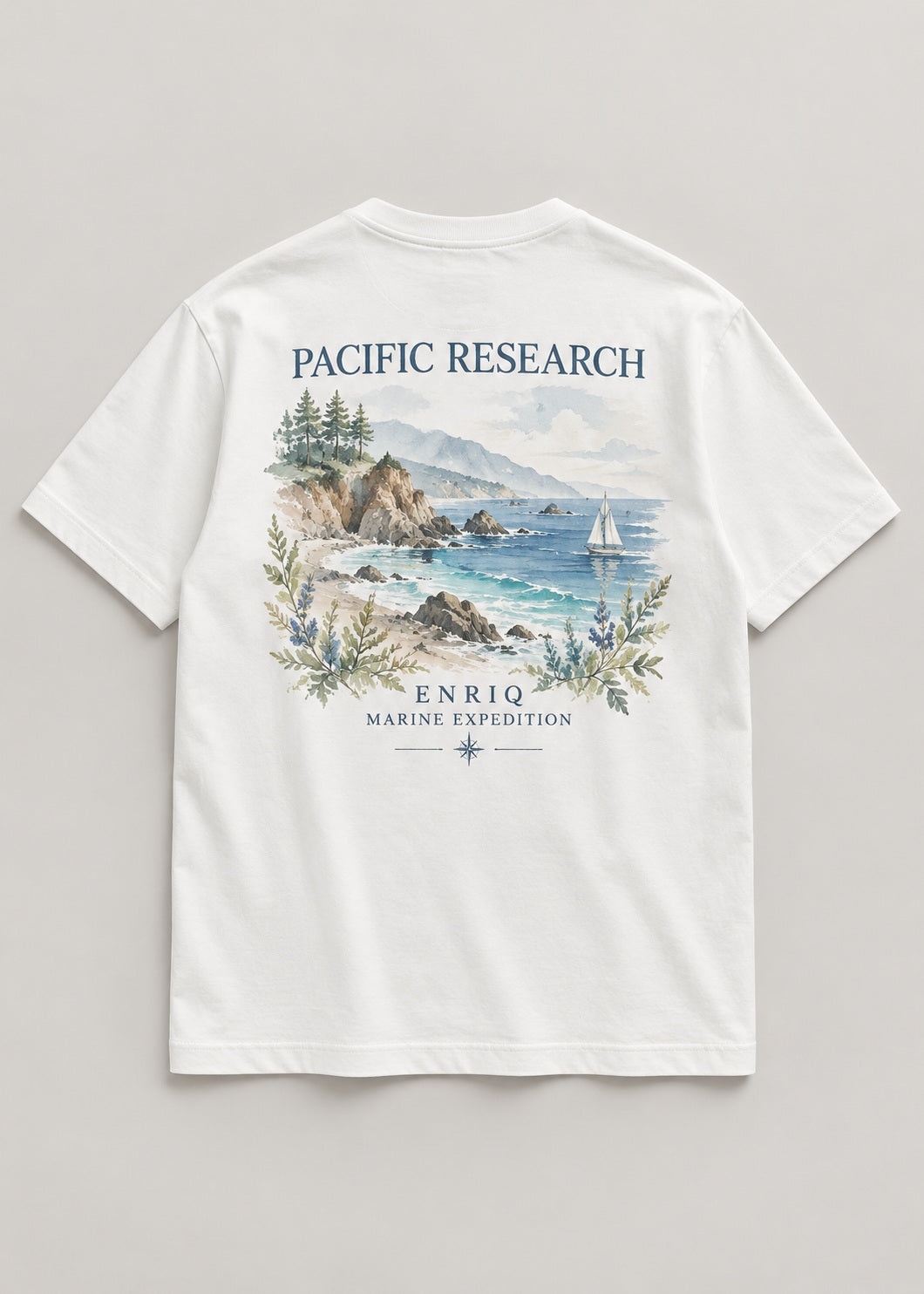 ENRIQ Pacific Research White basic fit – achterkant