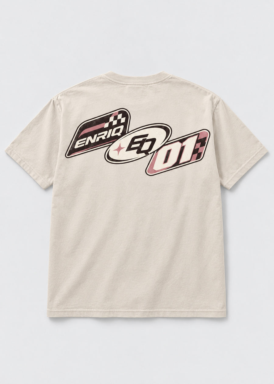 ENRIQ Racing Insignia Bone basic fit – achterkant