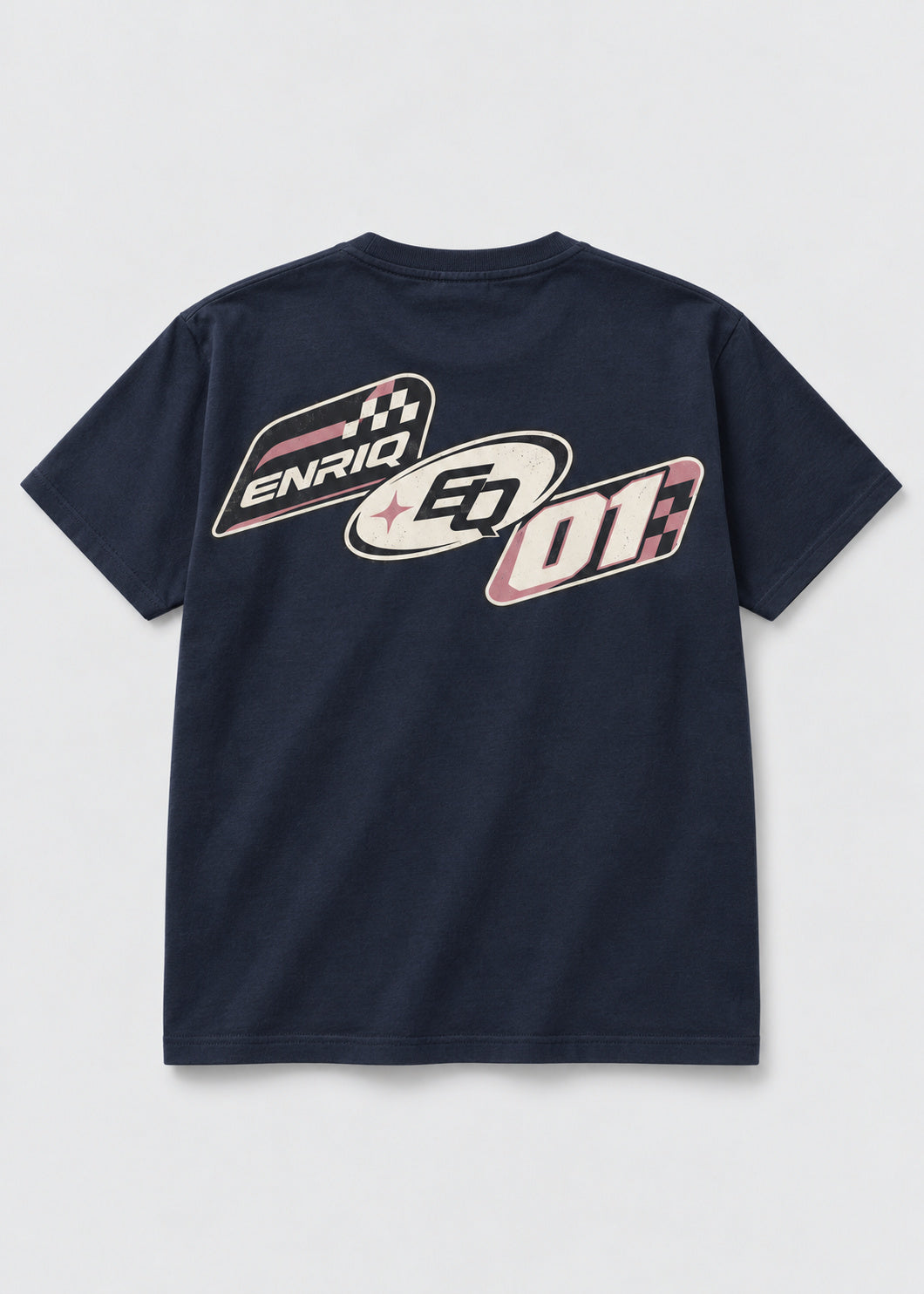 ENRIQ Racing Insignia Navy basic fit – achterkant