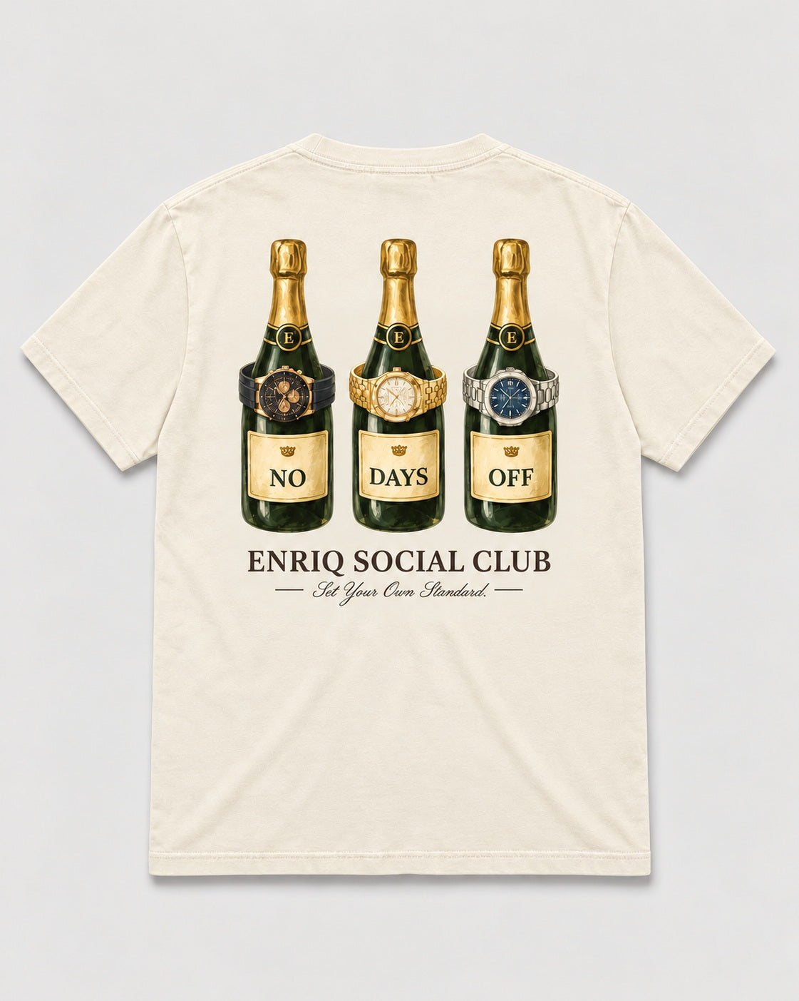 ENRIQ No Days Off Bone basic fit – achterkant