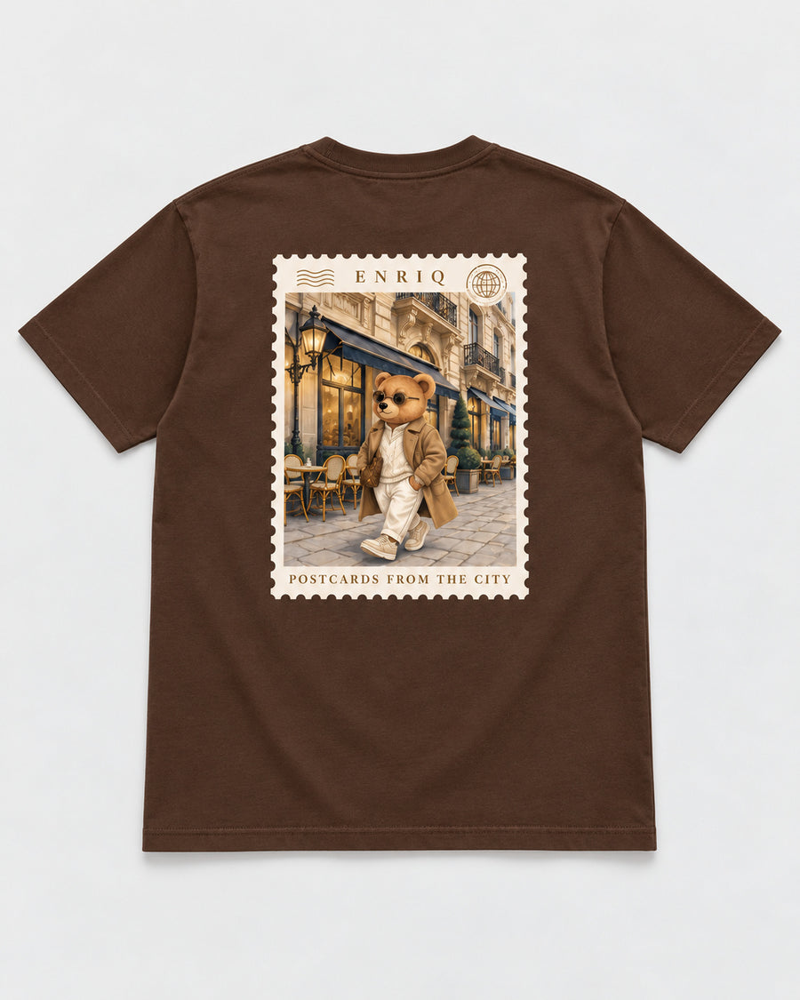 ENRIQ City Stamp Cocoa basic fit – achterkant