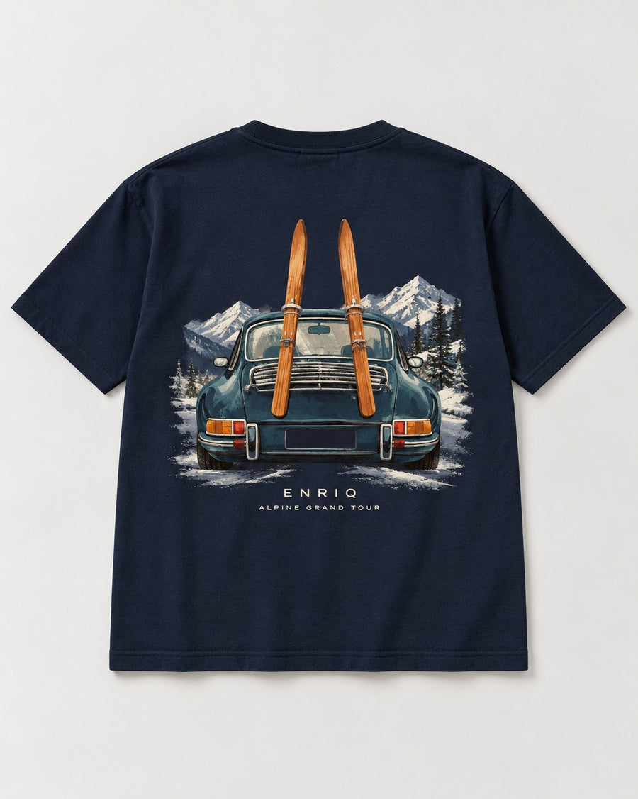 ENRIQ Alpine Grand Tour Navy basic fit – achterkant