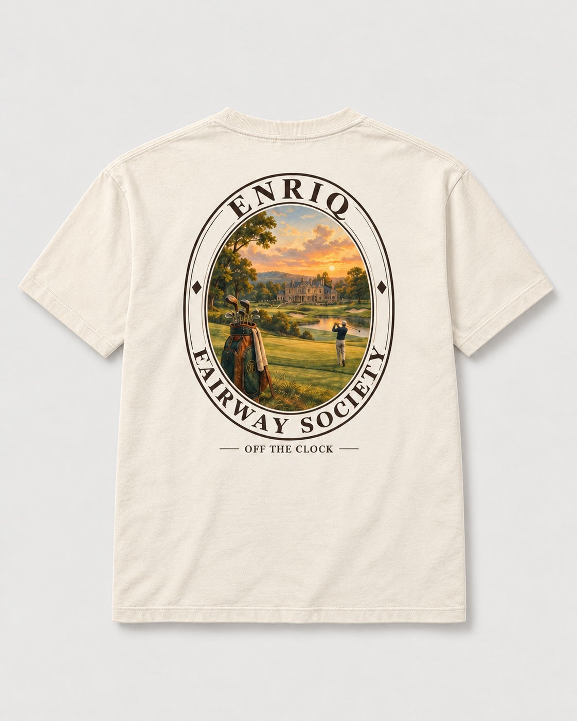 ENRIQ Fairway Society Bone basic fit – achterkant