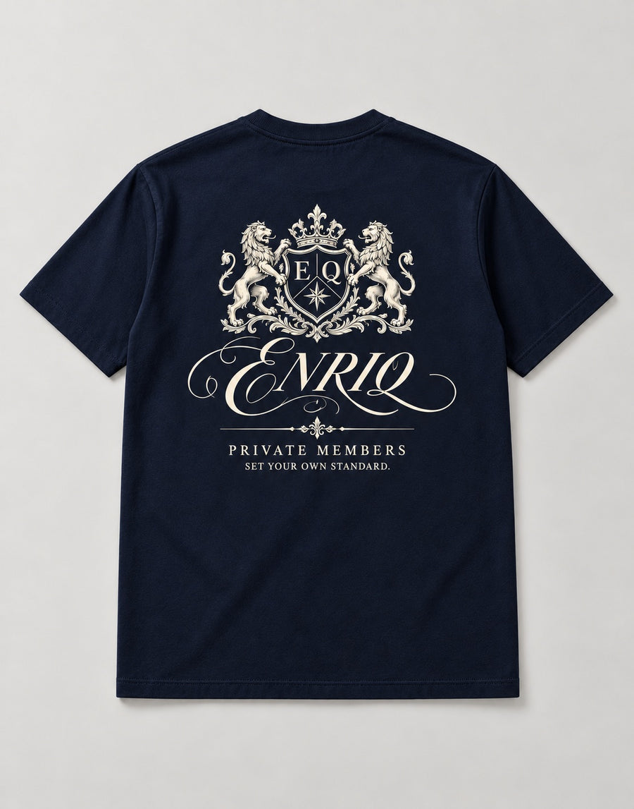ENRIQ Private Members Navy basic fit – achterkant