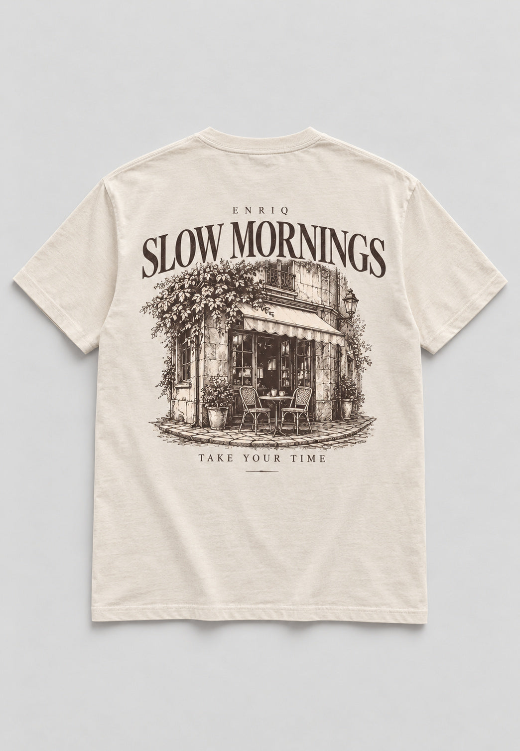 ENRIQ Slow Mornings Bone basic fit – achterkant