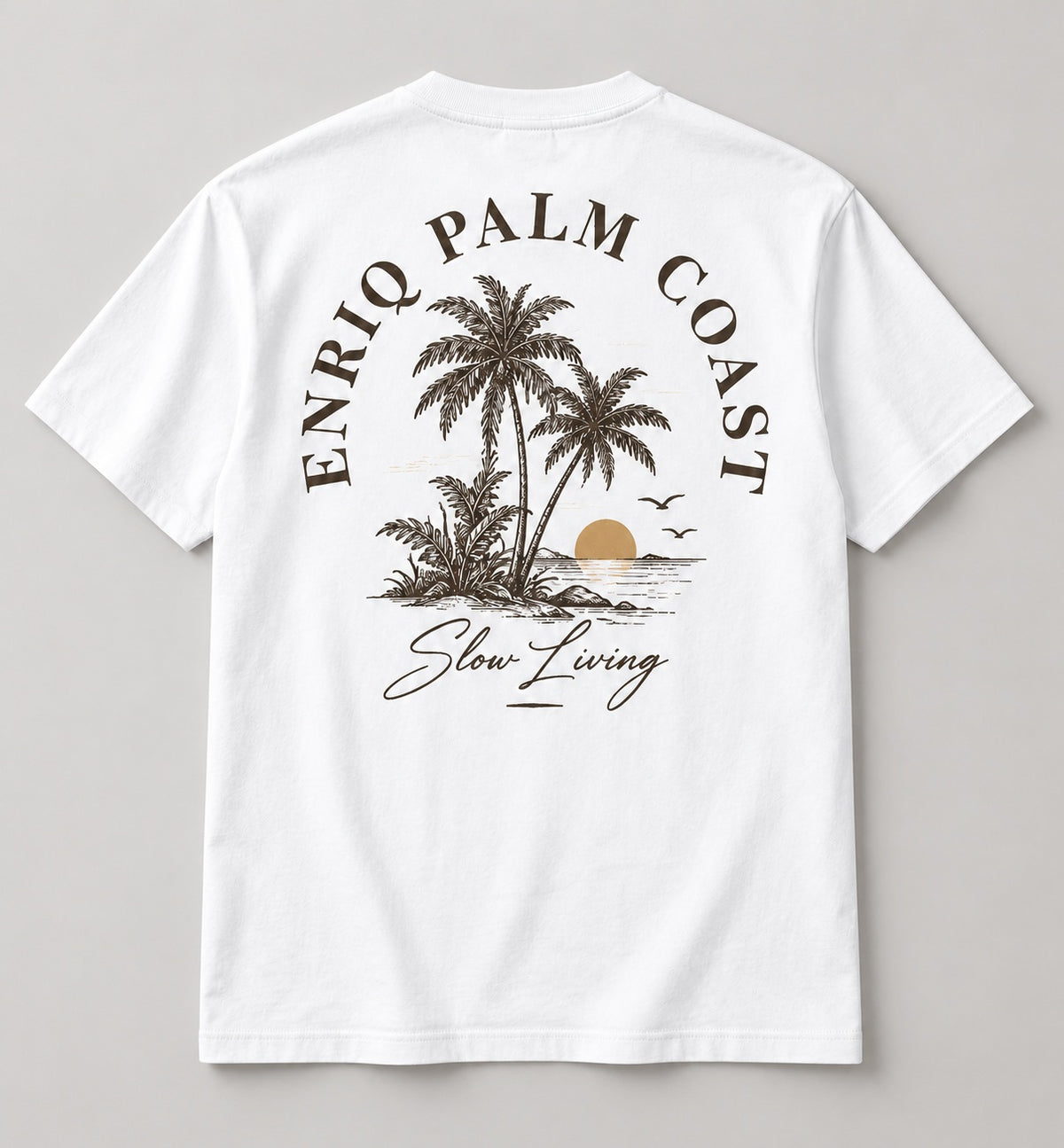ENRIQ Palm Coast White basic fit – achterkant
