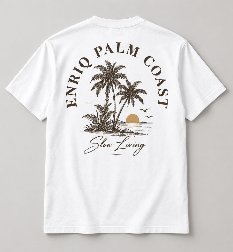ENRIQ Palm Coast White basic fit – achterkant