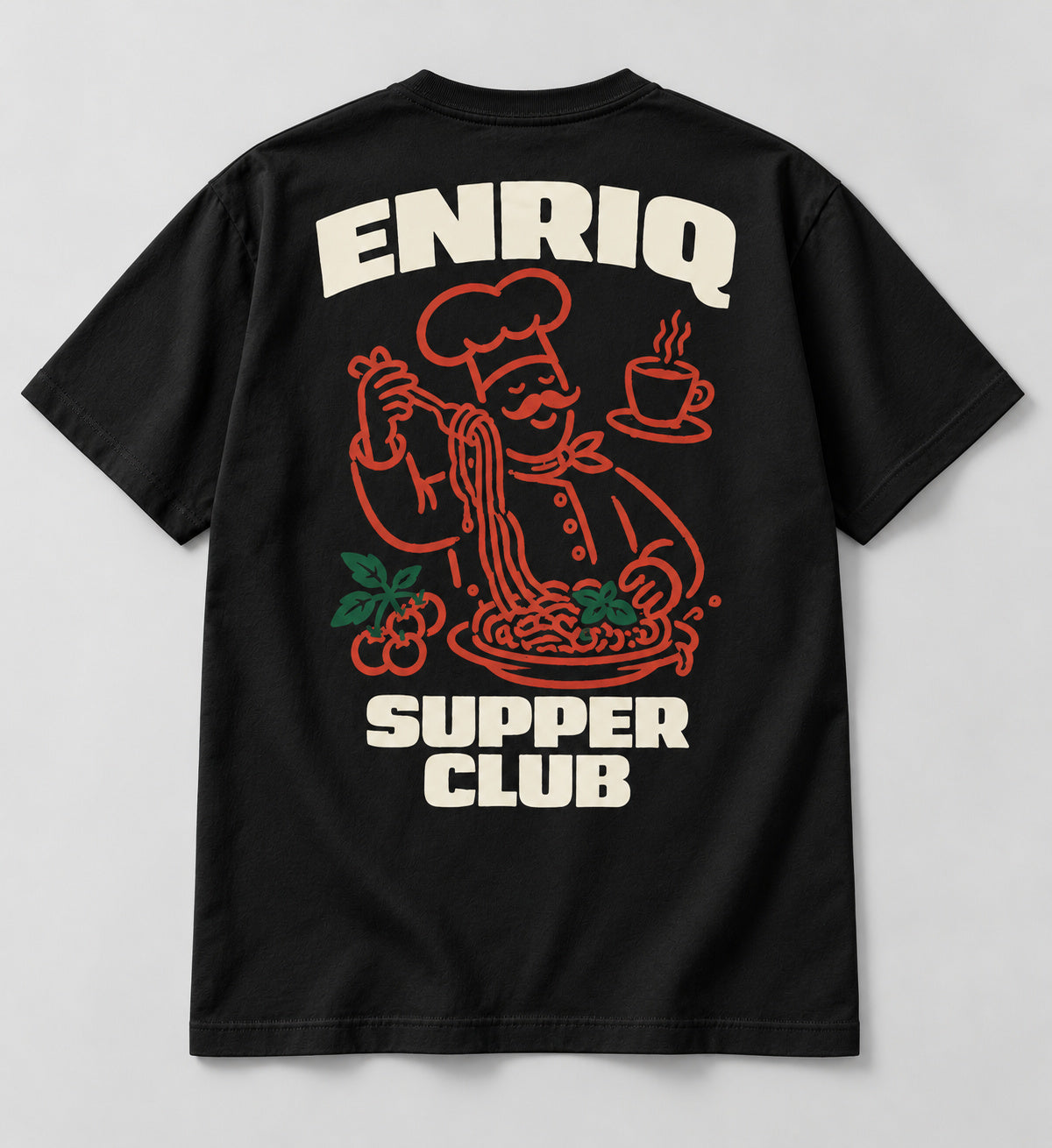 ENRIQ Supper Club Black basic fit – achterkant