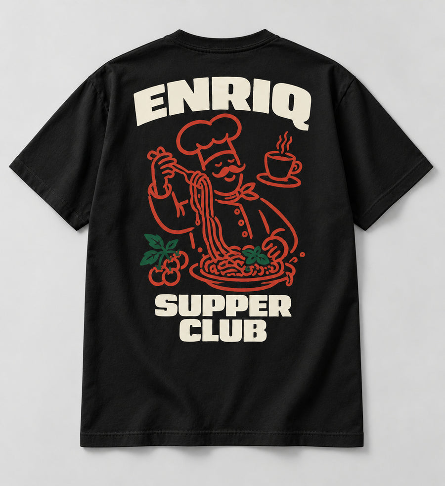 ENRIQ Supper Club Black basic fit – achterkant