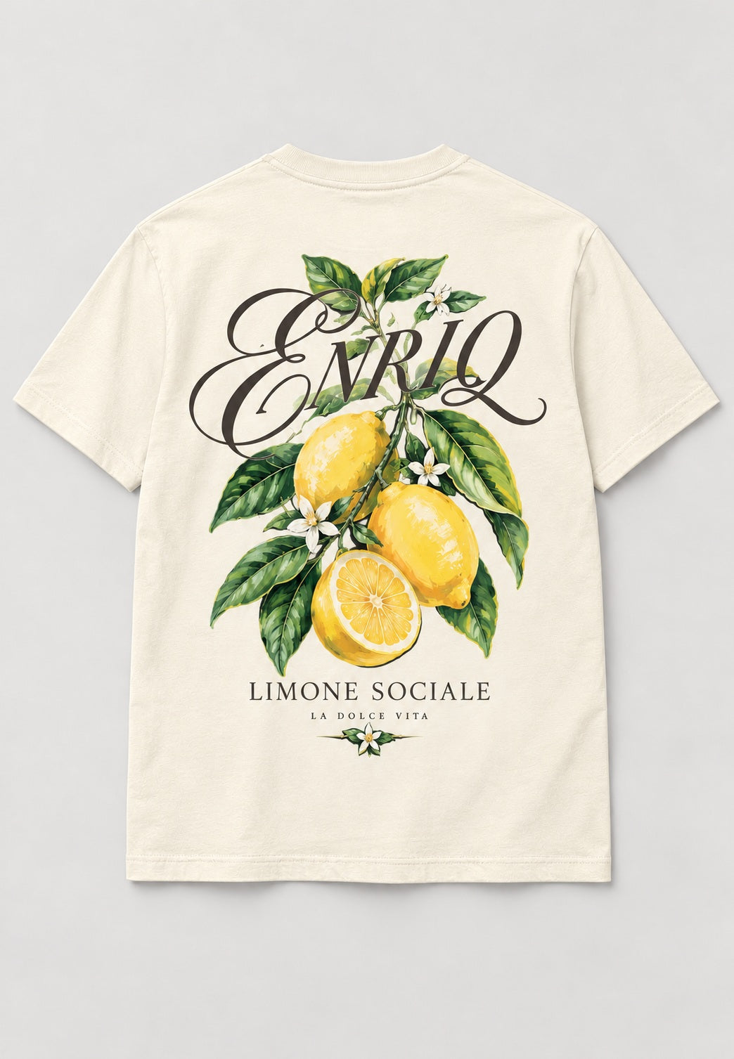 ENRIQ Limone Sociale Bone basic fit – achterkant