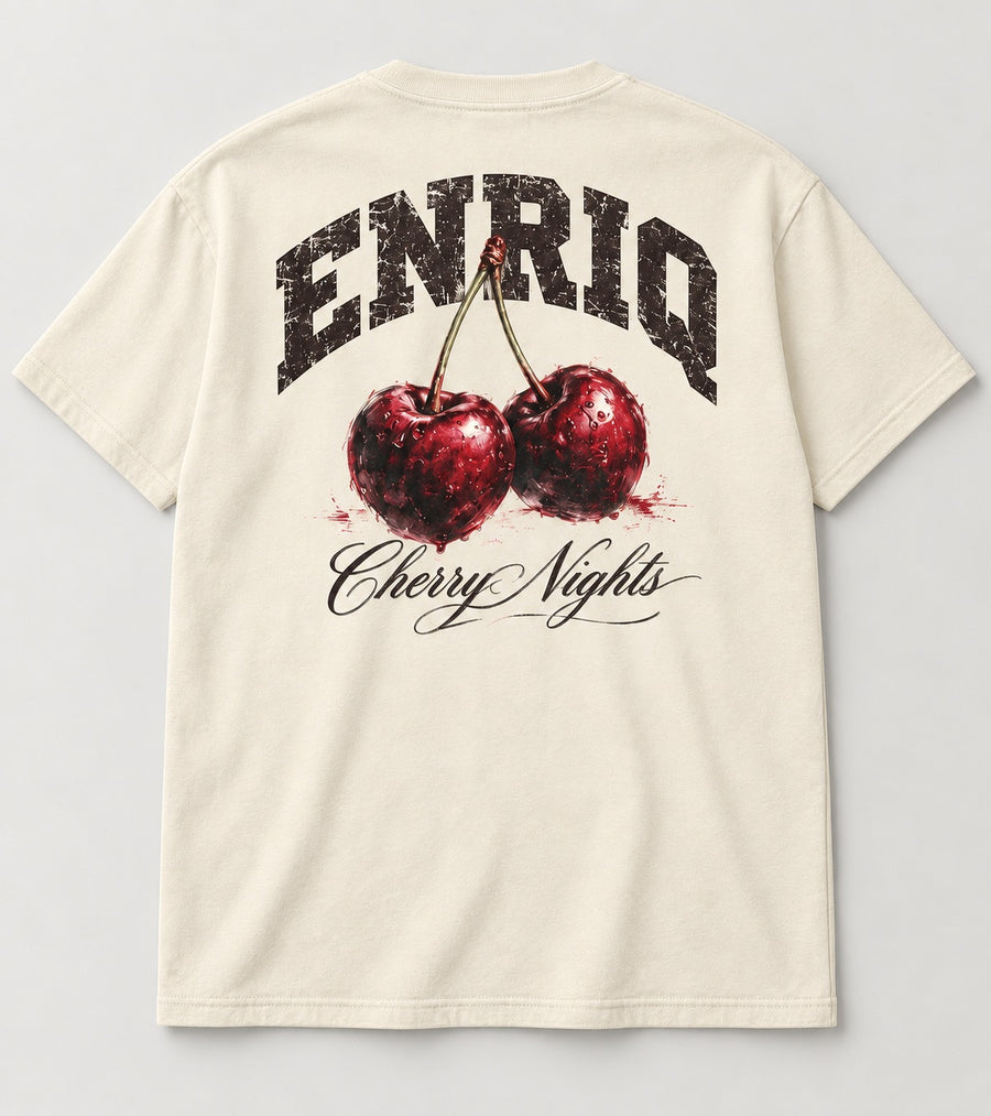 ENRIQ Cherry Nights Bone basic fit – achterkant