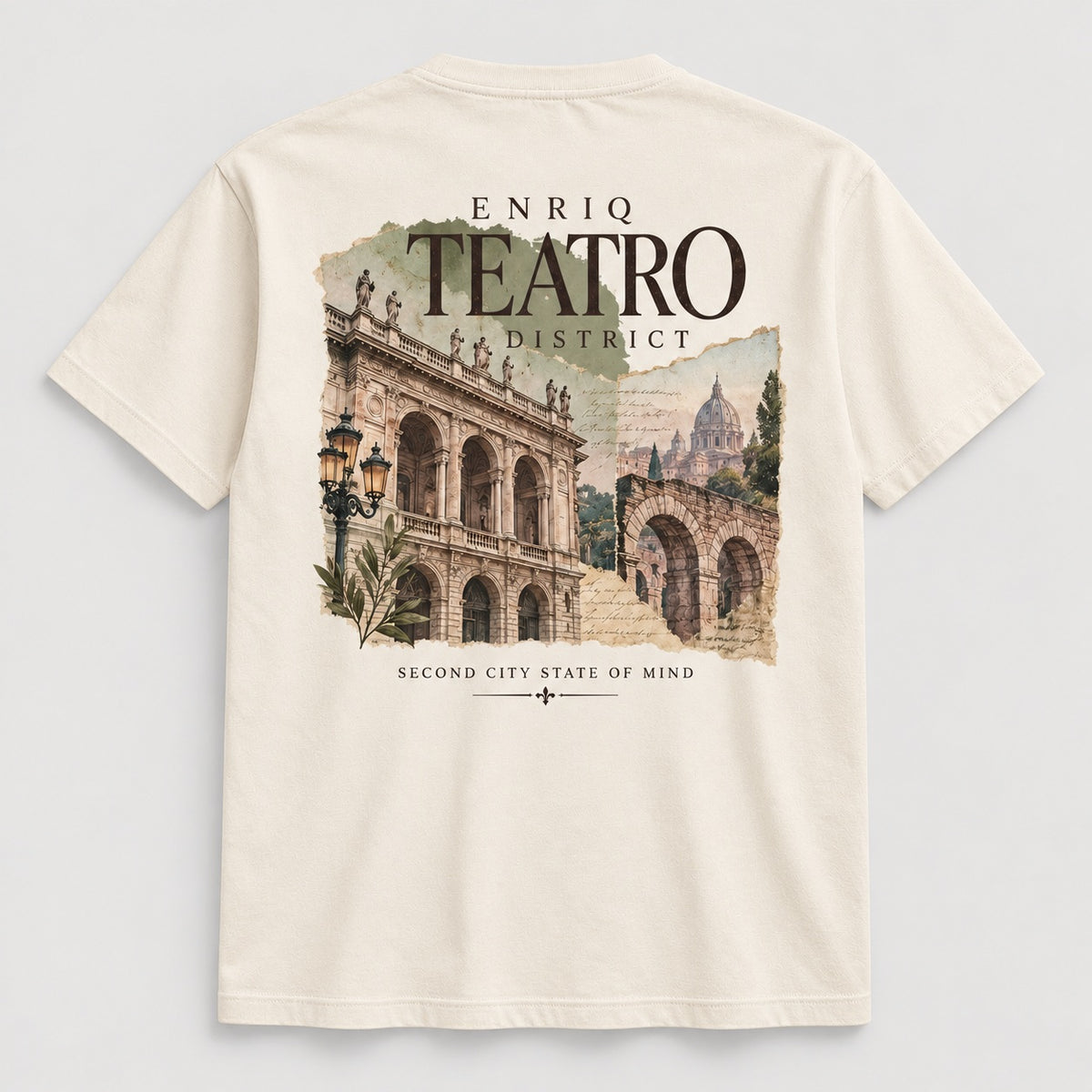 ENRIQ Teatro District Bone basic fit – achterkant
