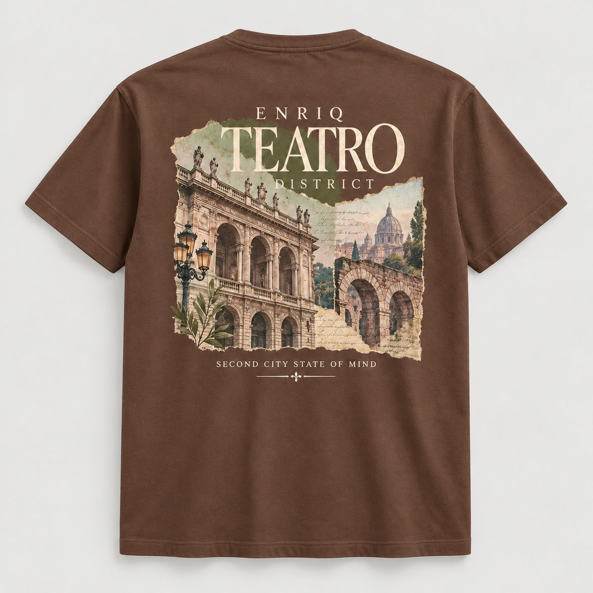 ENRIQ Teatro District Cocoa basic fit – achterkant