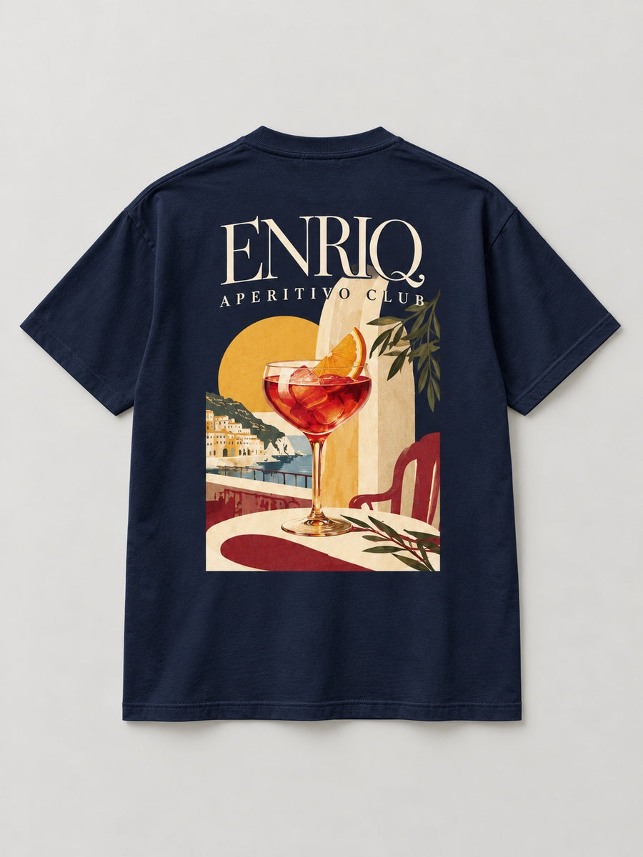 ENRIQ Aperitivo Club Navy basic fit – achterkant