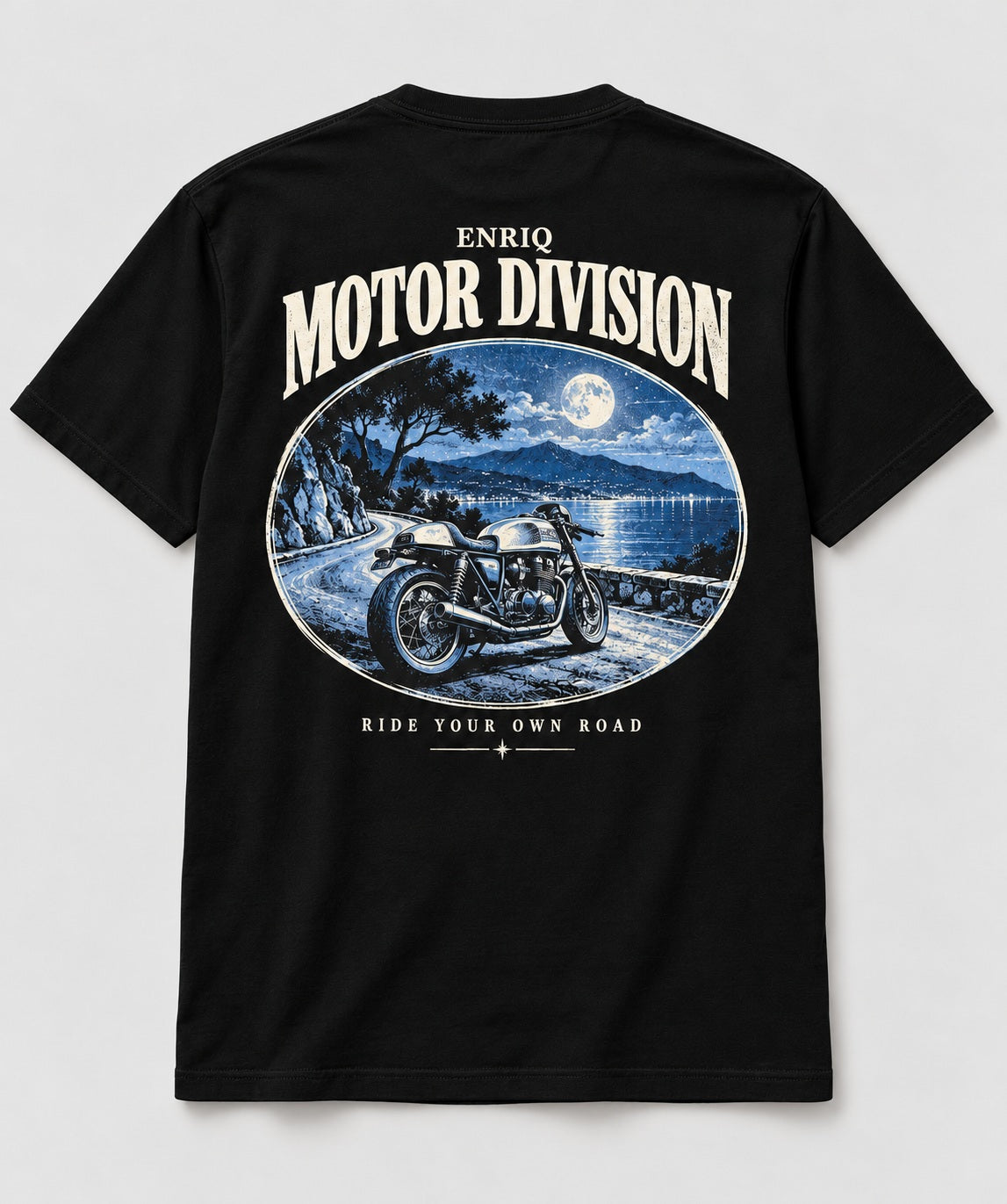 ENRIQ Motor Division Black basic fit – achterkant