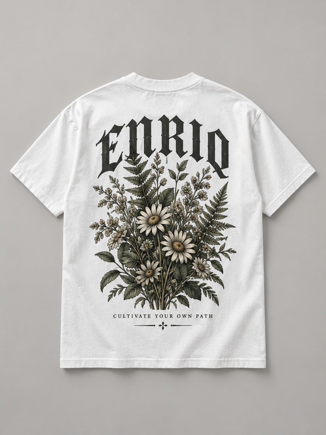 ENRIQ Cultivate White basic fit – achterkant