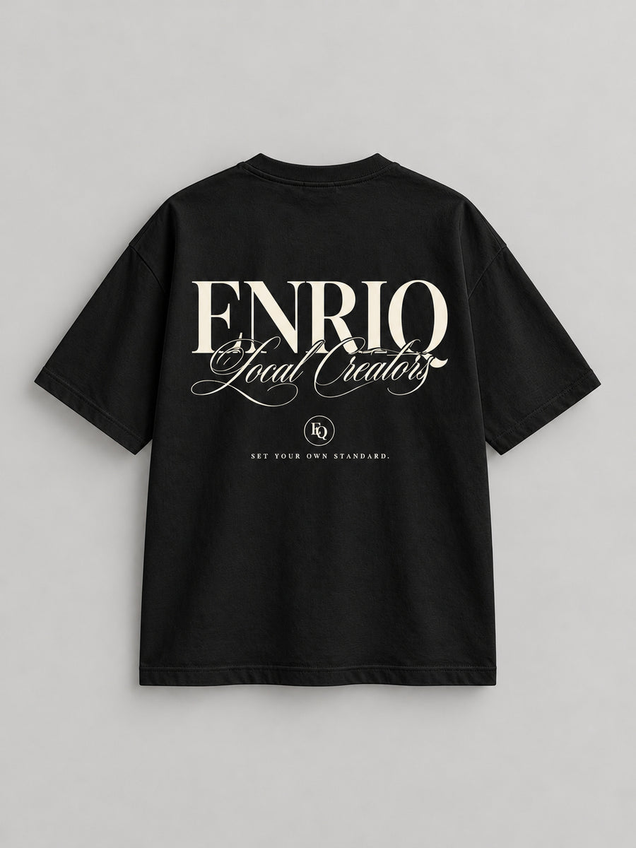 ENRIQ Local Creators Black basic fit – achterkant