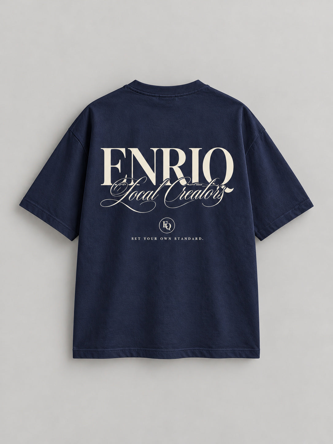 ENRIQ Local Creators Navy basic fit – achterkant
