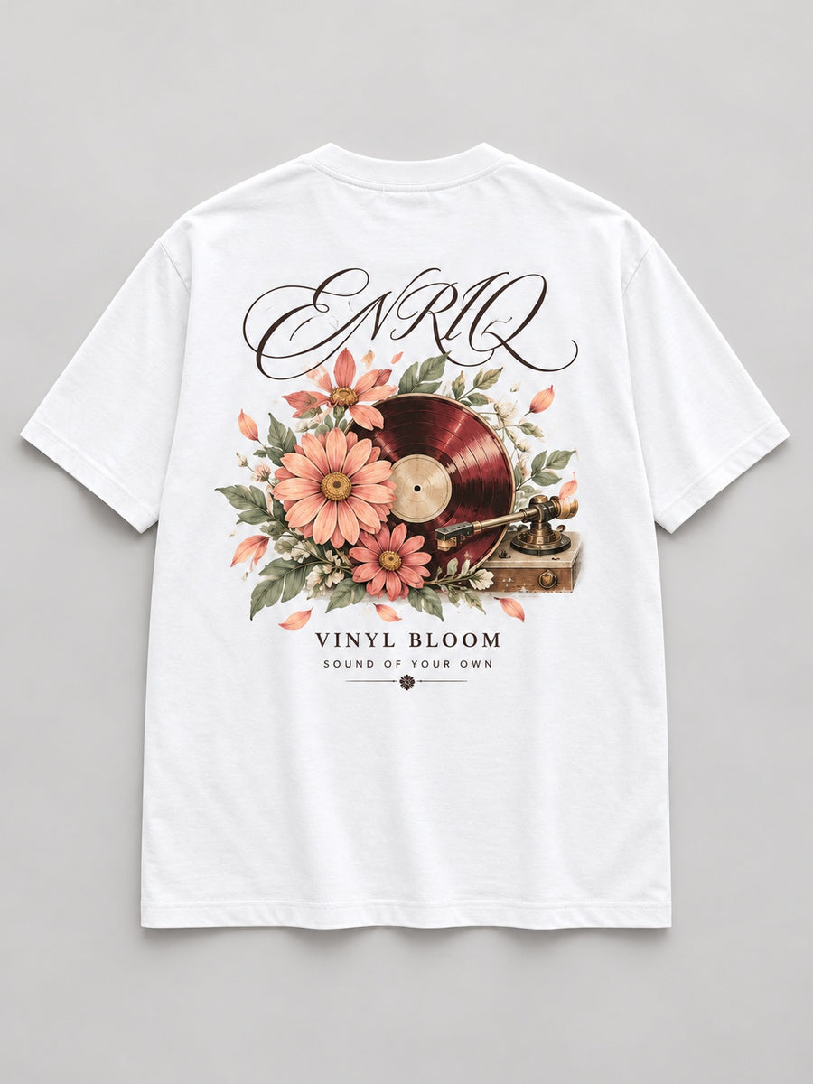 ENRIQ Vinyl Bloom White basic fit – achterkant