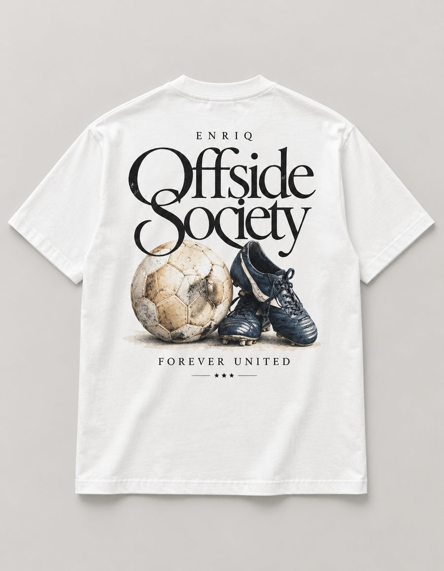 ENRIQ Offside Society White basic fit – achterkant