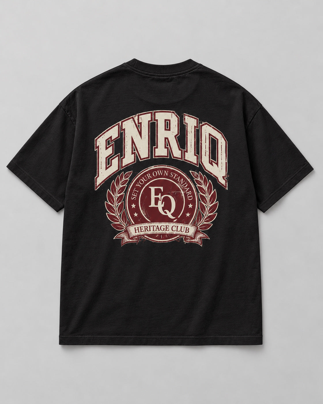 ENRIQ Heritage Club Black basic fit – achterkant