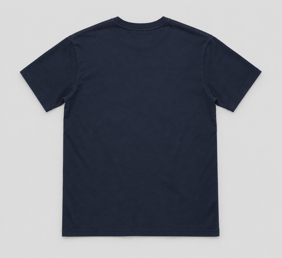 ENRIQ basic-fit T-shirt Navy – effen achterkant