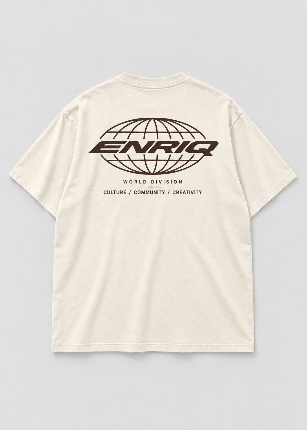 ENRIQ World Division Tee Bone basic fit – achterkant
