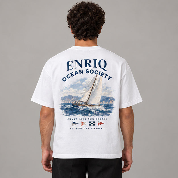 EnriQ Ocean Society White – model achter