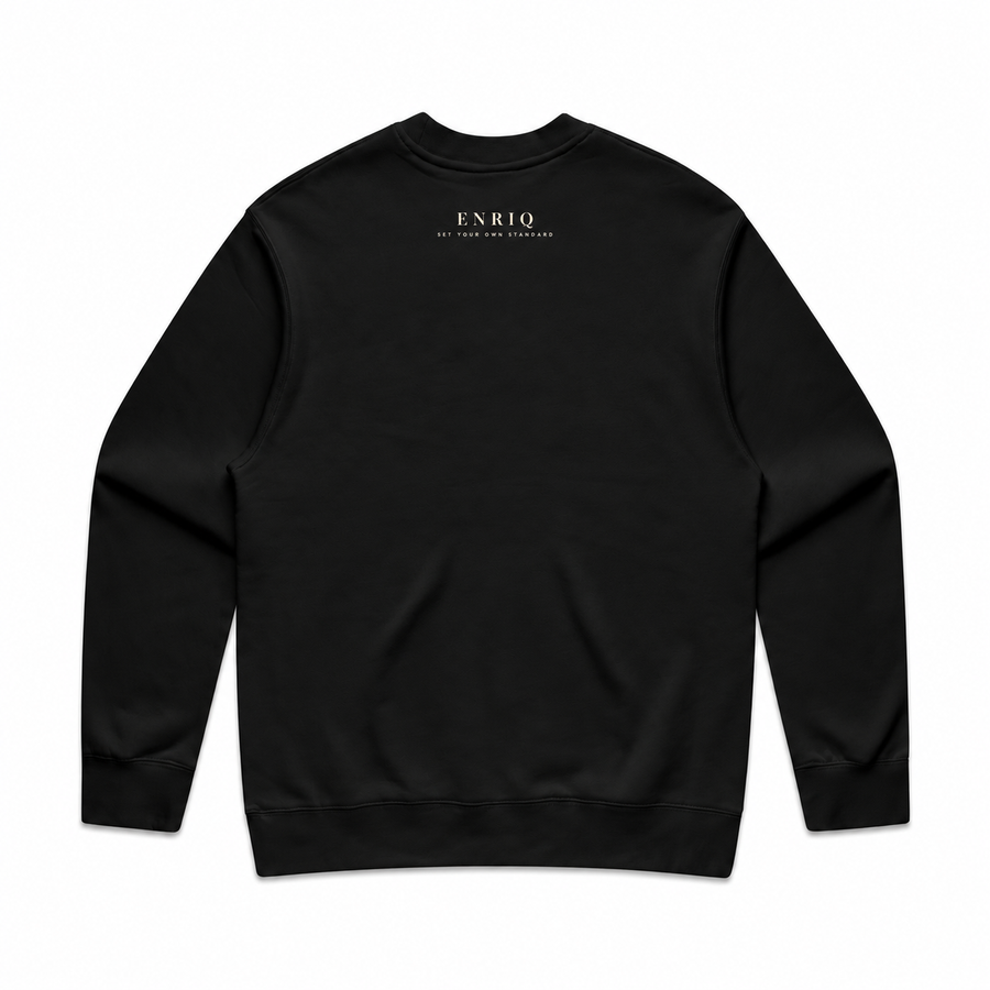 EnriQ Atelier Signature Sweater – Black – achterkant