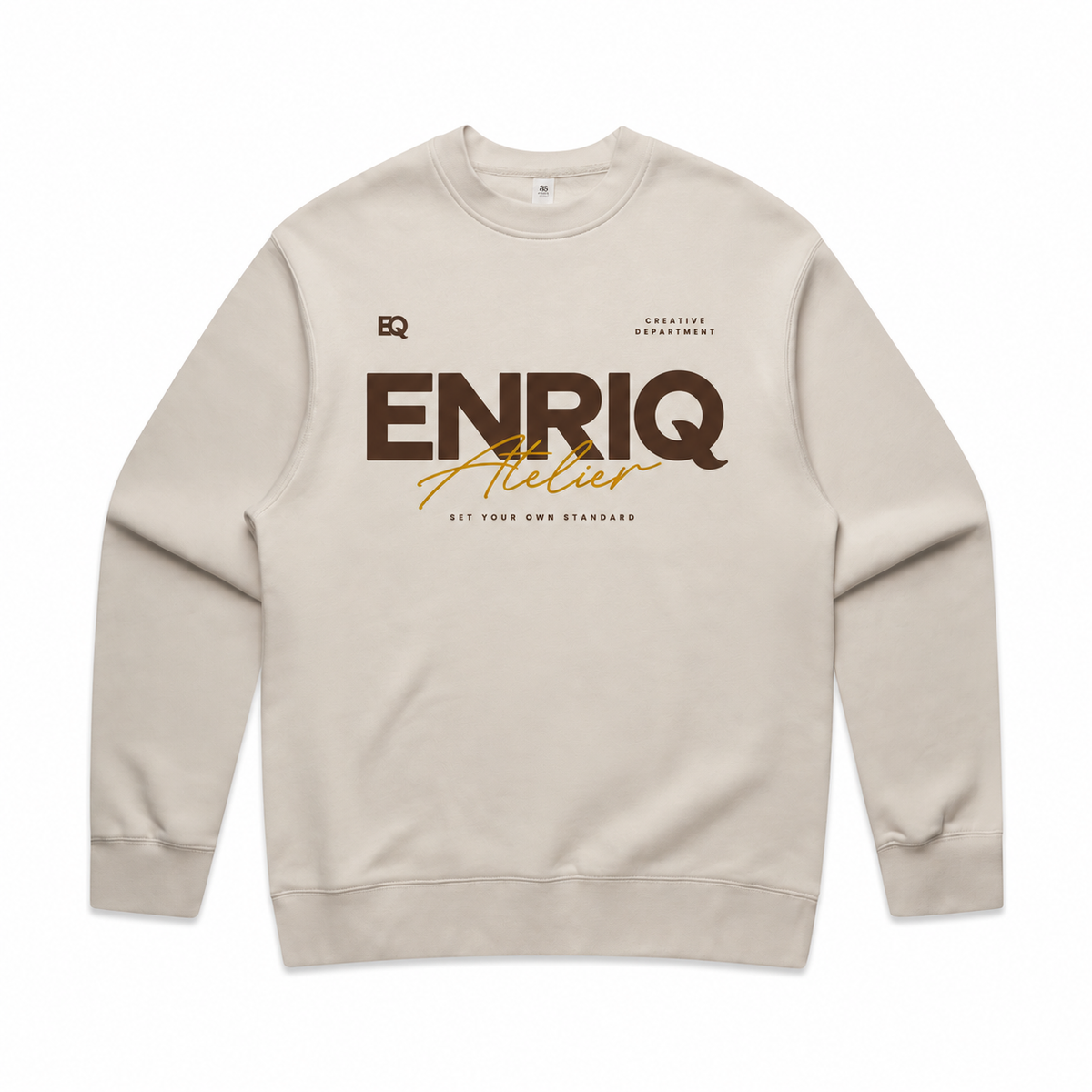 EnriQ Atelier Signature Sweater – Bone – voorkant