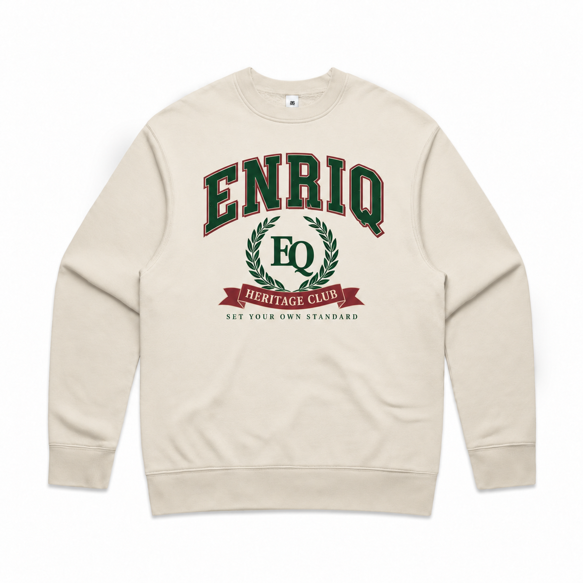 EnriQ Heritage Club Sweater – Bone – voorkant