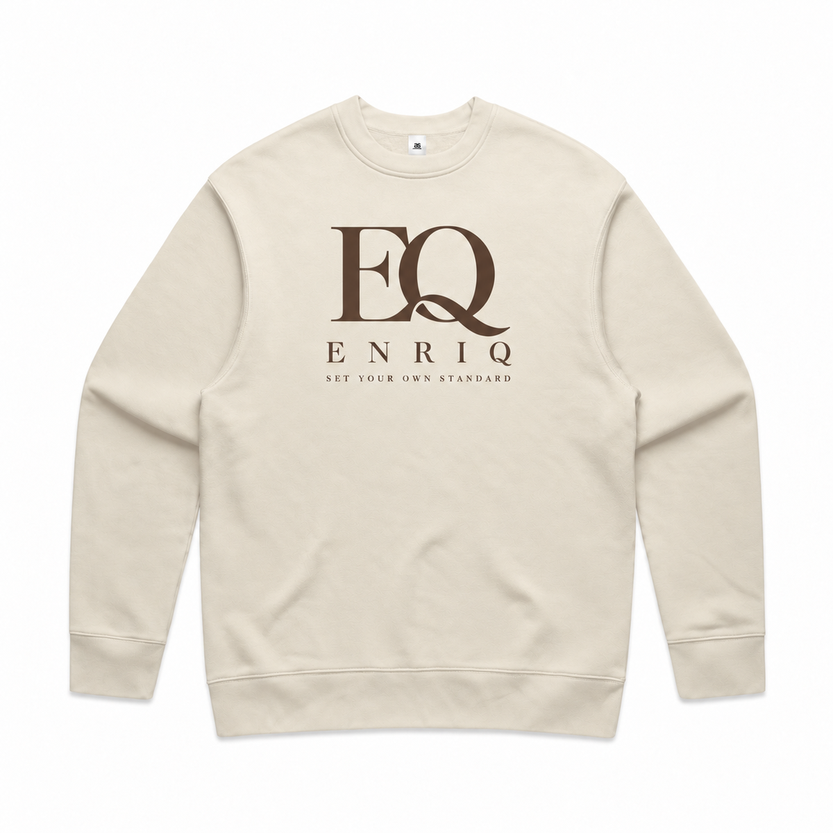 EnriQ Sculpted Monogram Sweater – Bone – voorkant